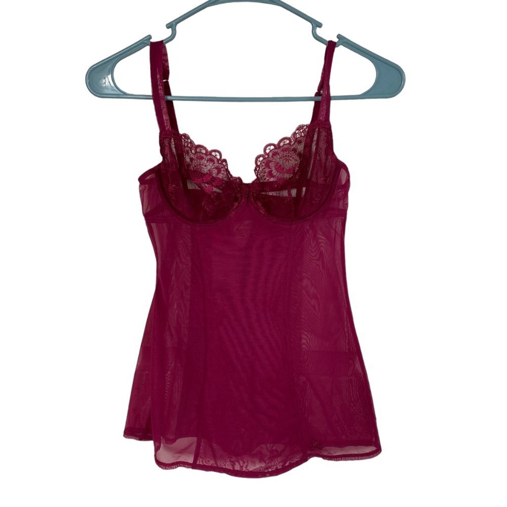 Victoria's Secret lingerie cranberry 34B underwire adjustable back and straps - Picture 8 of 13